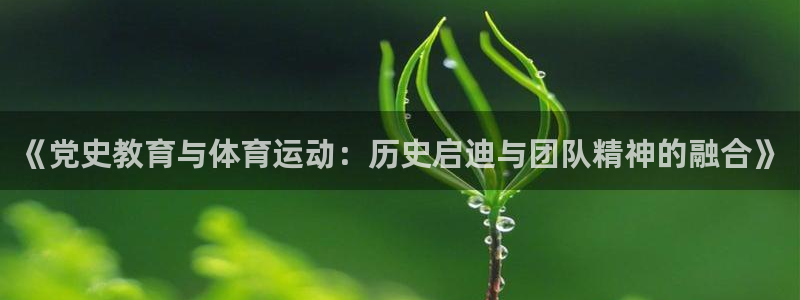 熊猫体育网址：《党史教育与体育运动：历史启迪与团队精神的融合》